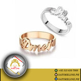 Customized Ring | Gold Plated Ring | Ring | Name Ring | Own Style and Fashion Ring | Own Design Ring