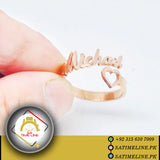 Customized Ring | Gold Plated Ring | Ring | Name Ring | Own Style and Fashion Ring | Own Design Ring