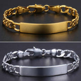 CUSTOMIZED SILVER ENGRAVE NAME BRACELET